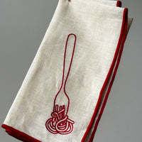Spaghetti Linen Napkins (Set of 2)