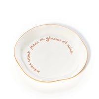 'Never Count Years of Glasses of Wine' Plate