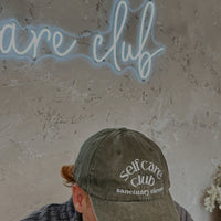 ‘Self Care Club' Olive Cap
