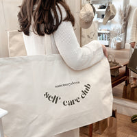 'Self Care Club' XL Slogan Tote