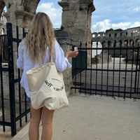 'Self Care Club' XL Slogan Tote