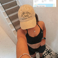 ‘Self Care Club' Olive Cap
