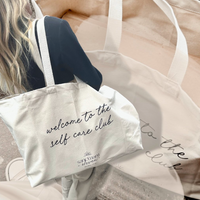 'Welcome' XL Slogan Tote