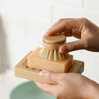 Firm Reusable Dish Brush | Bamboo Brushes