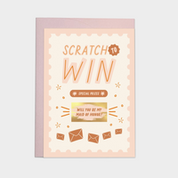 Maid of Honor Scratch Greeting Card