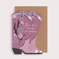 Cowgirl Birthday Card