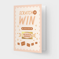 Bridesmaid Scratch Greeting Card