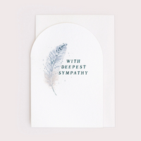 Feather Sympathy Card