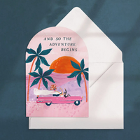 'Adventures' Wedding Card