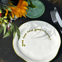'Good Food And Good Company' Plate