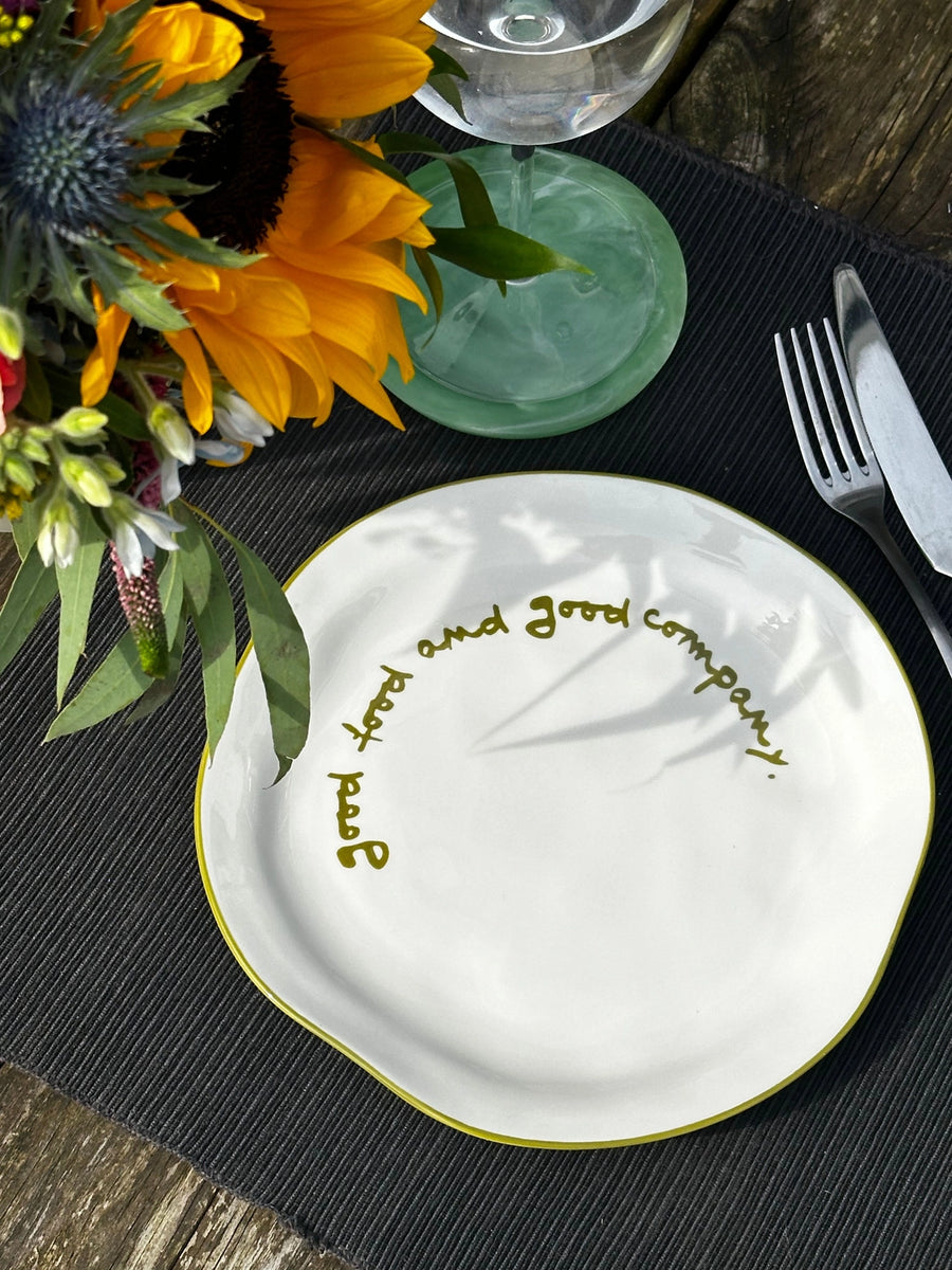 'Good Food And Good Company' Plate