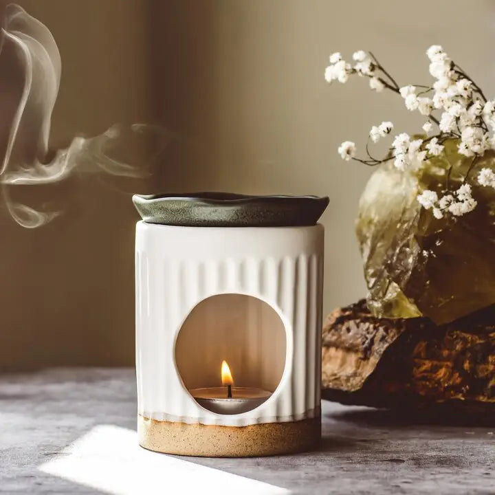 Navy Handmade Ceramic Burner