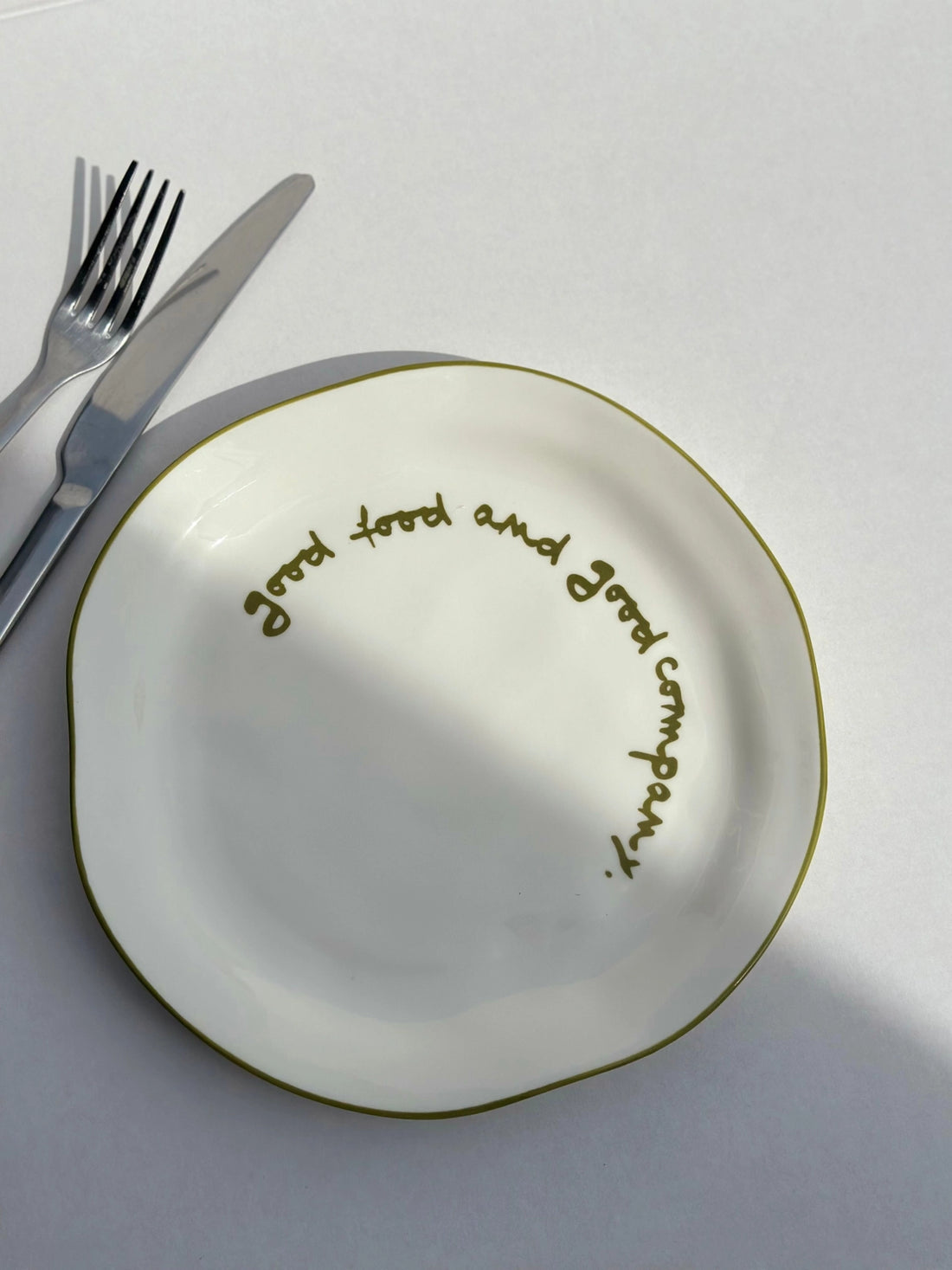 'Good Food And Good Company' Plate