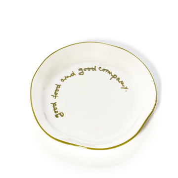 'Good Food And Good Company' Plate