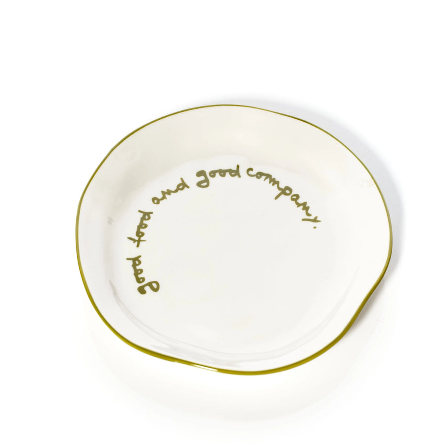 'Good Food And Good Company' Plate
