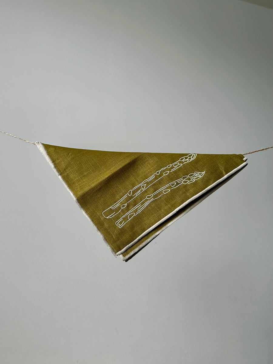 Asparagus Linen Napkins (Set of 2)