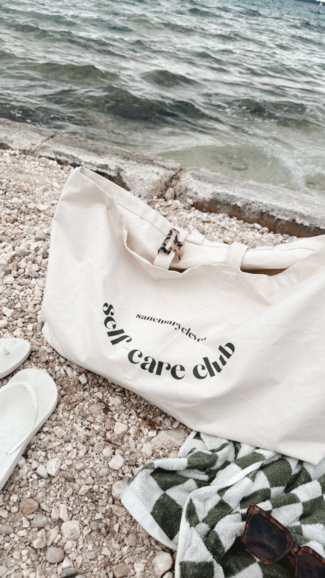 'Self Care Club' XL Slogan Tote - Pre-Order