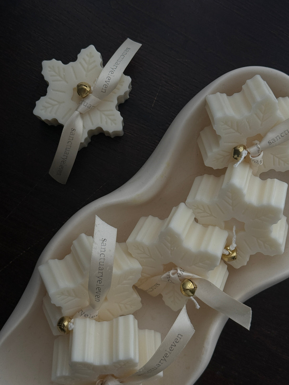 Snowflake Pillar Candle