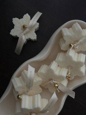 Snowflake Pillar Candle