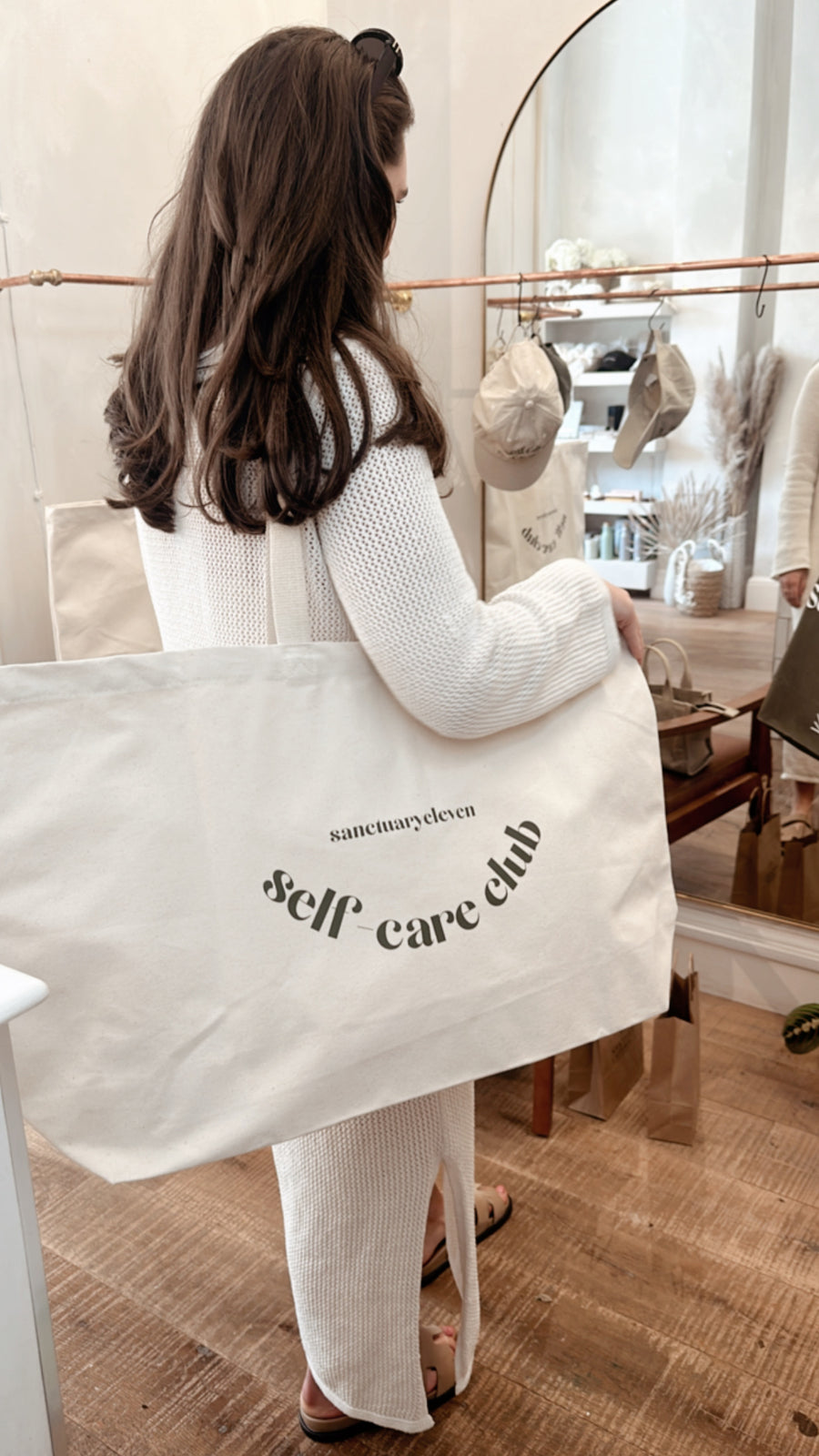 'Self Care Club' XL Slogan Tote - Pre-Order