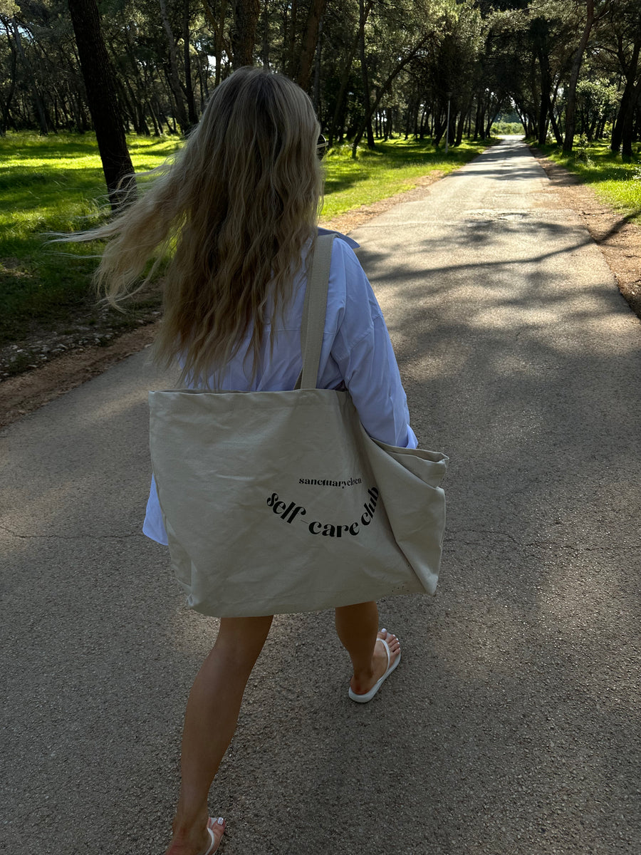 'Self Care Club' XL Slogan Tote - Pre-Order