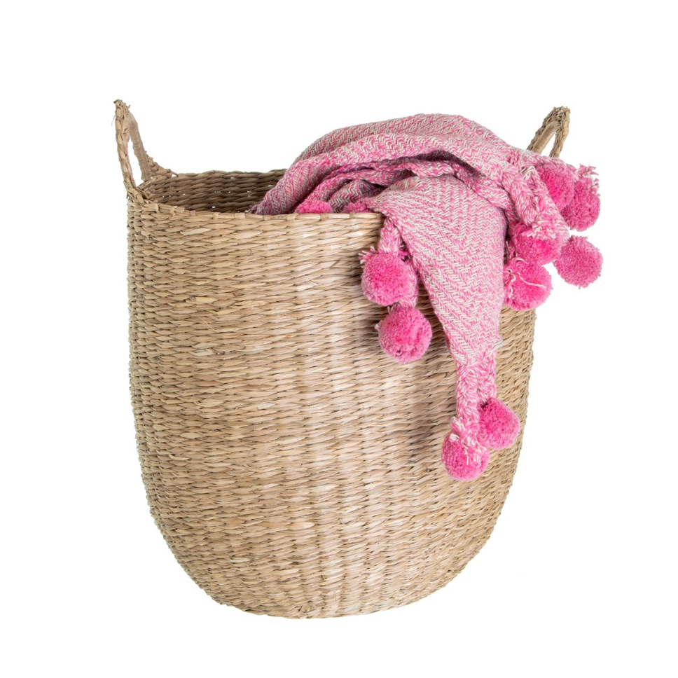Woven Seagrass Storage Basket