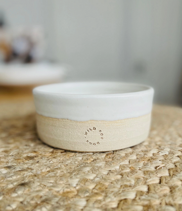Handcrafted Ceramic Dog Bowl