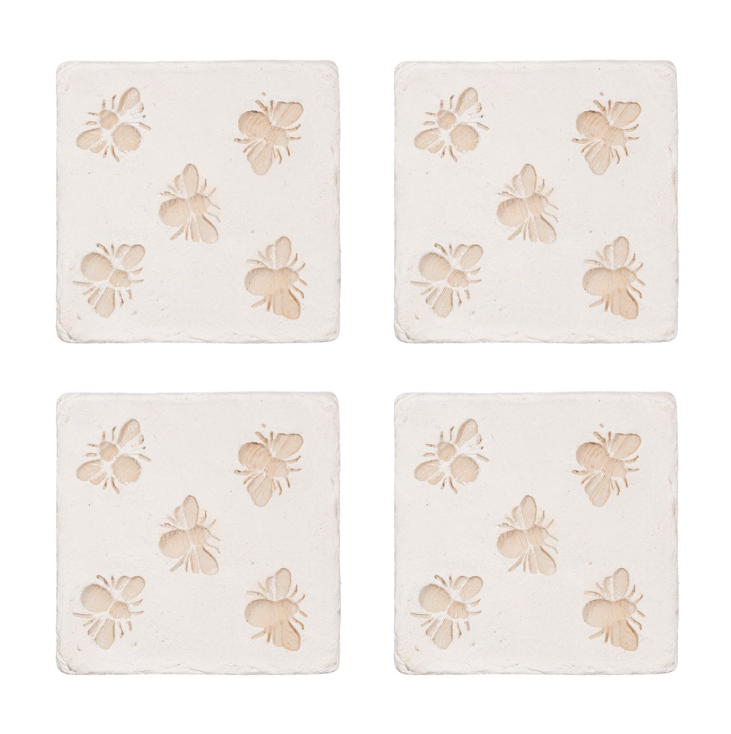 Bee Imprint Coasters (Set Of 4)
