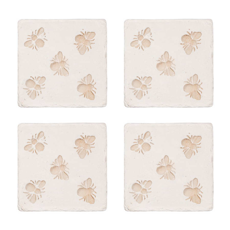 Bee Imprint Coasters (Set Of 4)