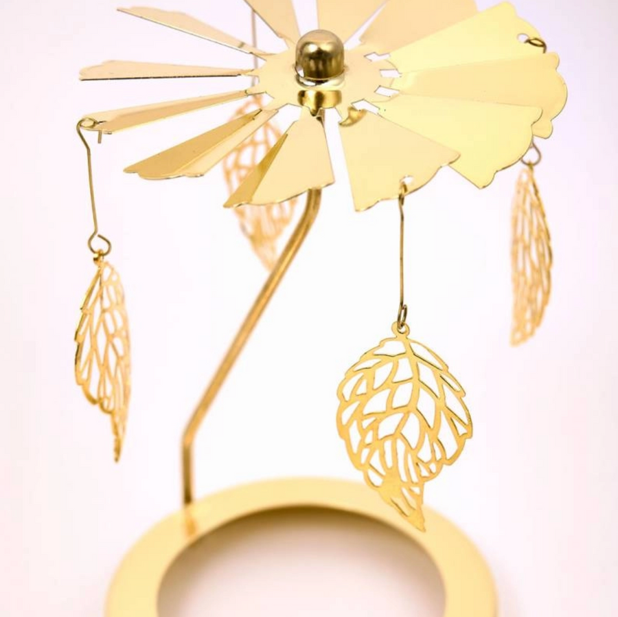 Rotating Candle Carousel - Leaves