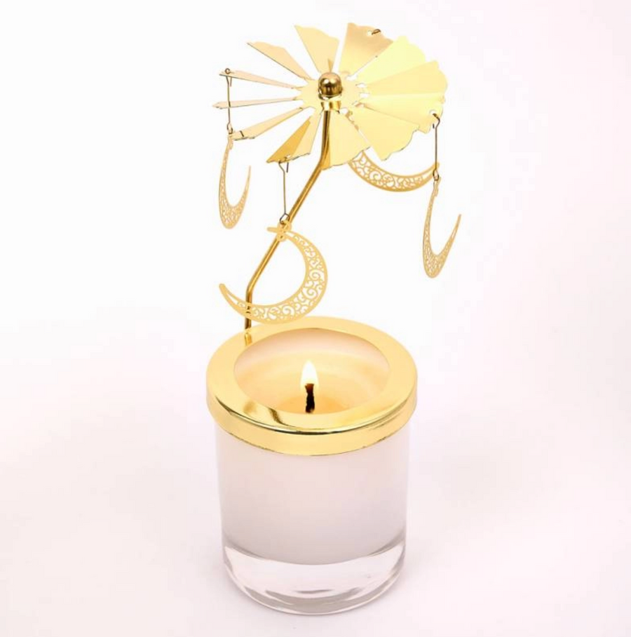 Rotating Candle Carousel - Moon