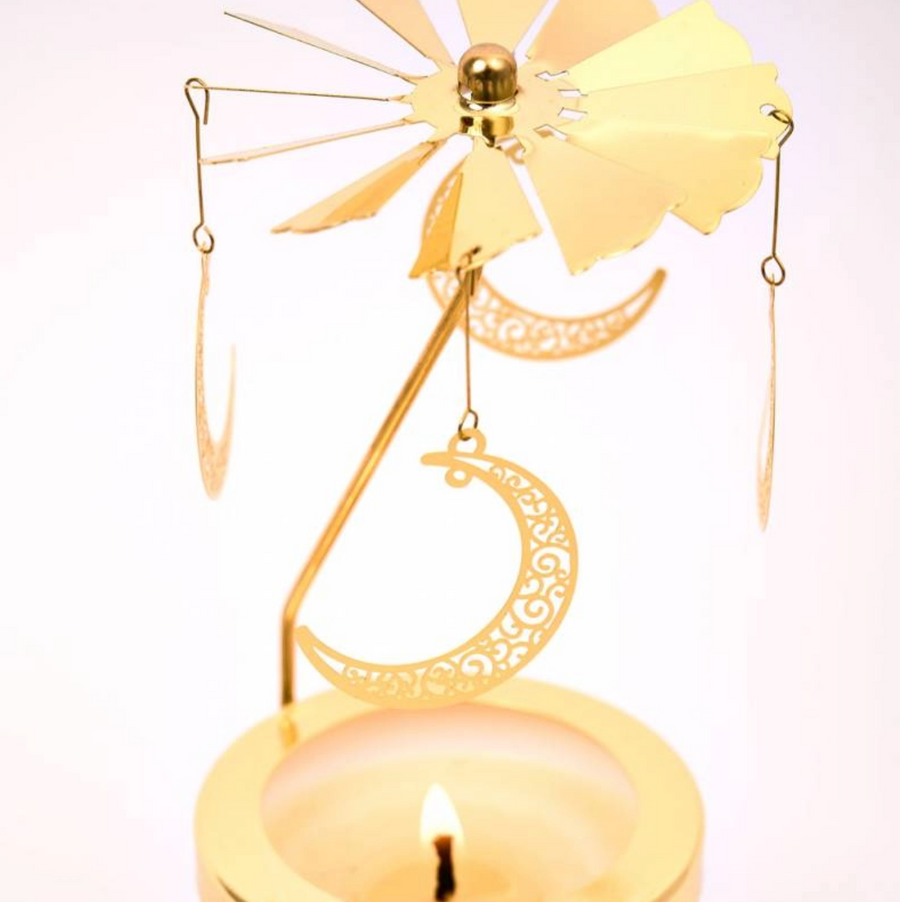 Rotating Candle Carousel - Moon
