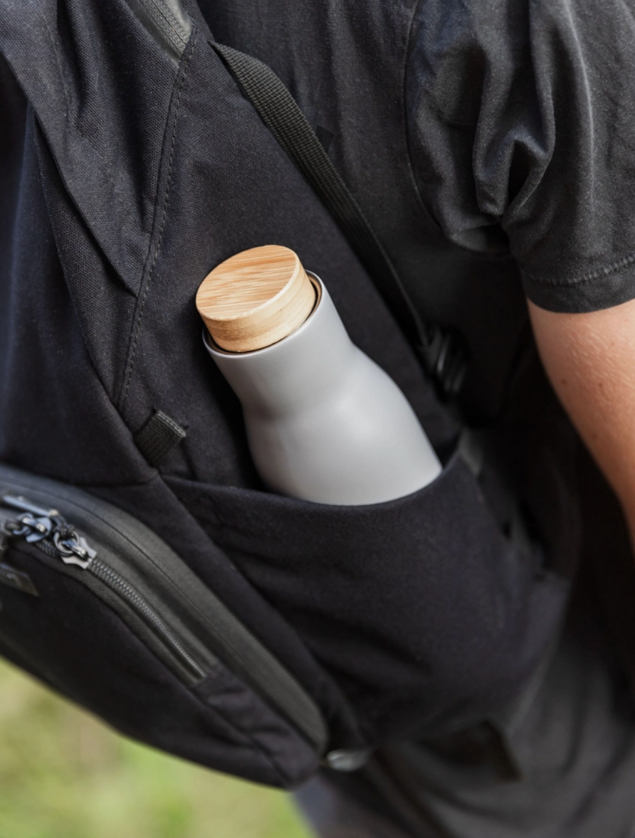 Grey Insulated Travel Bottle