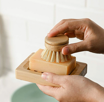 Firm Reusable Dish Brush | Bamboo Brushes