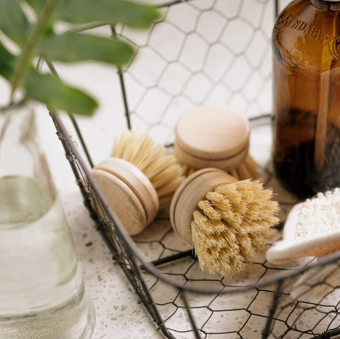 Firm Reusable Dish Brush | Bamboo Brushes