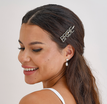 Embellished 'Bride' Hair Slide