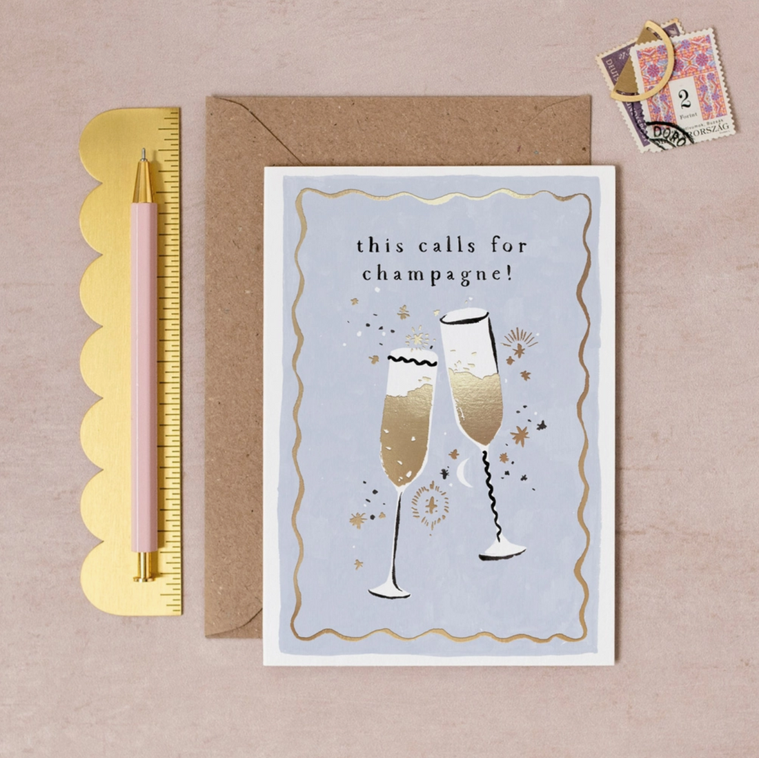 This Calls For Champagne Card