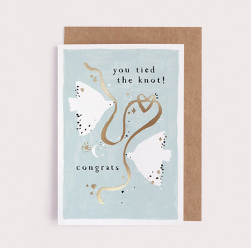 Tied the Knot Wedding Card