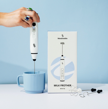 White Handheld Milk Frother