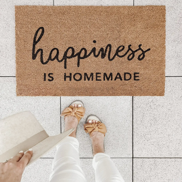 Happiness Is Homemade Door Mat