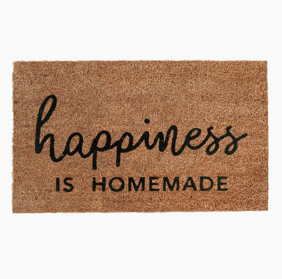 Happiness Is Homemade Door Mat