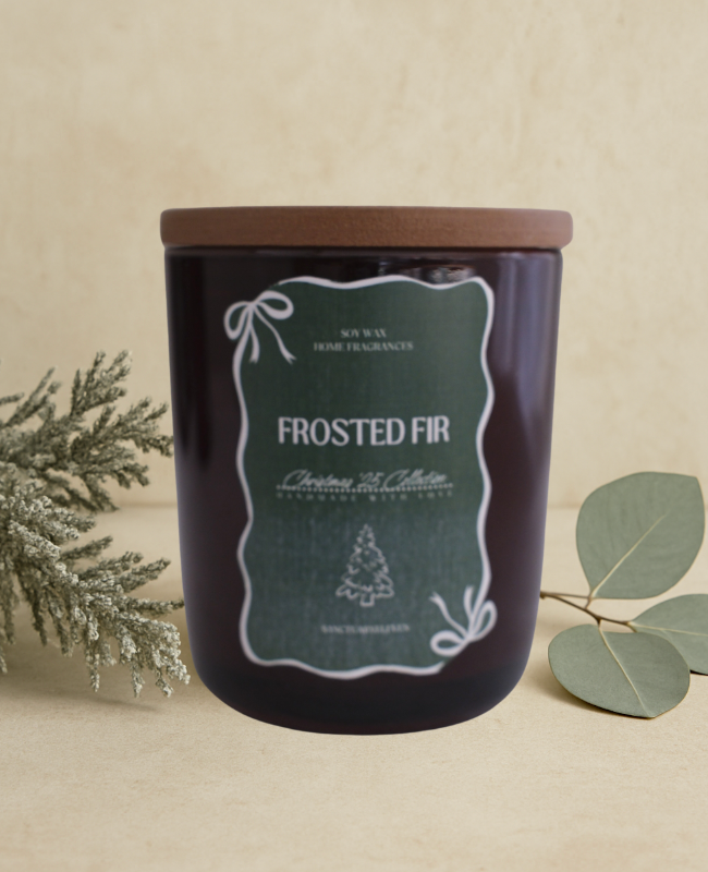 Frosted Fir Christmas Candle