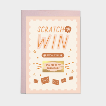 Bridesmaid Scratch Greeting Card