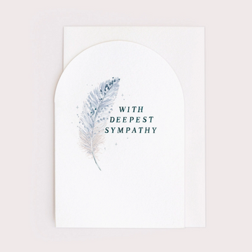 Feather Sympathy Card
