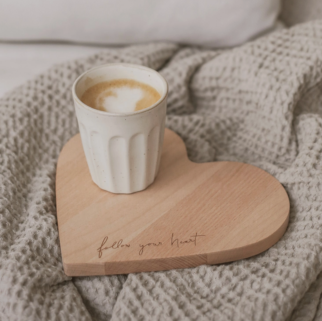 'Follow Your Heart' Wooden Board