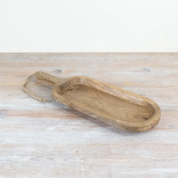 Oblong Wood Serving Tray