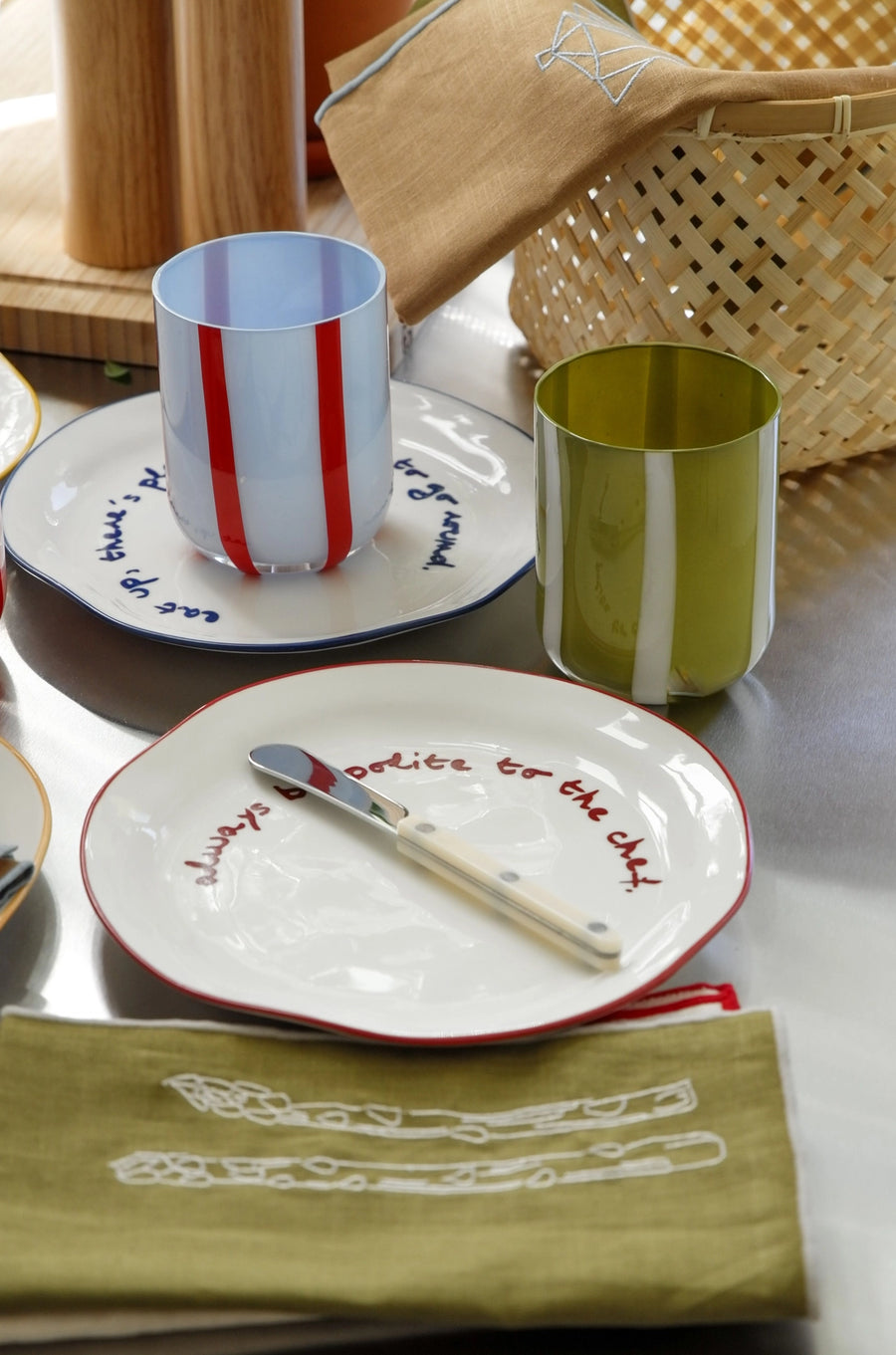 'Eat Up There's Plenty More To Go Around' Plate