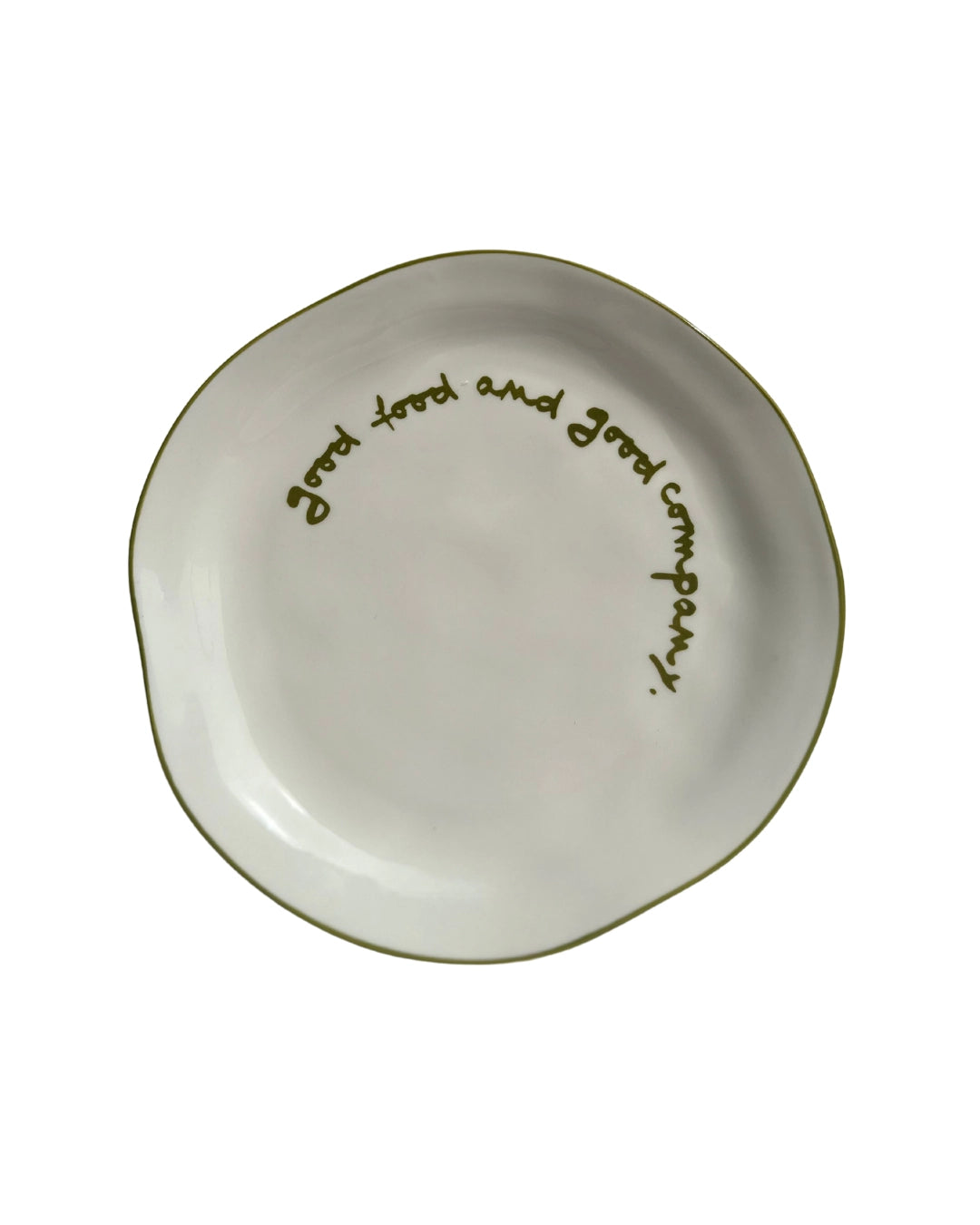 'Good Food And Good Company' Plate