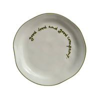 'Good Food And Good Company' Plate
