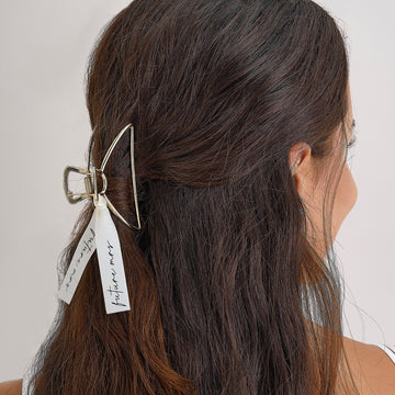 'Future Mrs' Gold Bride Hair Claw